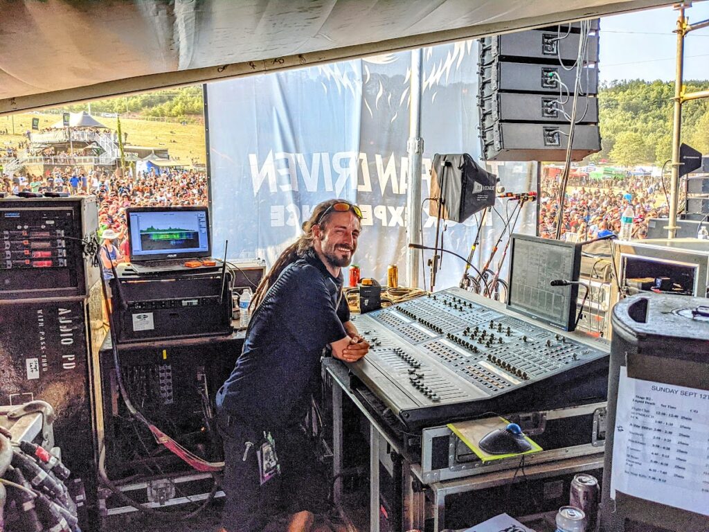 Emerson Burris Monitor Mixer Blue Ridge Rock Fest